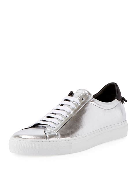 givenchy logo urban street sneaker silver|givenchy urban street sneakers women's.